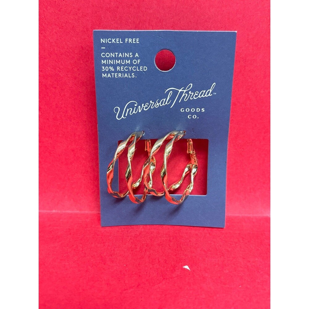 Universal Thread hoop‎ Earrings NEW